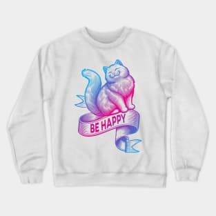 Happy Cat | Cat Lover Gift Crewneck Sweatshirt